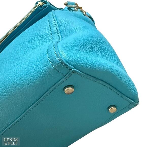 Kate Spade Cobble Hill Little Minka Blue Leather Shoulder Bag Handbag/Purse - Picture 8 of 16